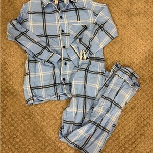 Wondershop Light Blue Plaid women’s Pajama Set
